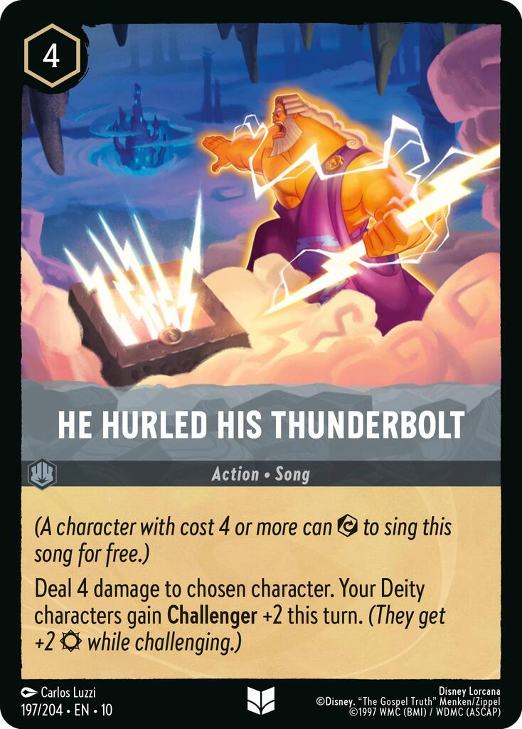 He Hurled His Thunderbolt (197/204) [Whispers in the Well] | Galaxy Games LLC