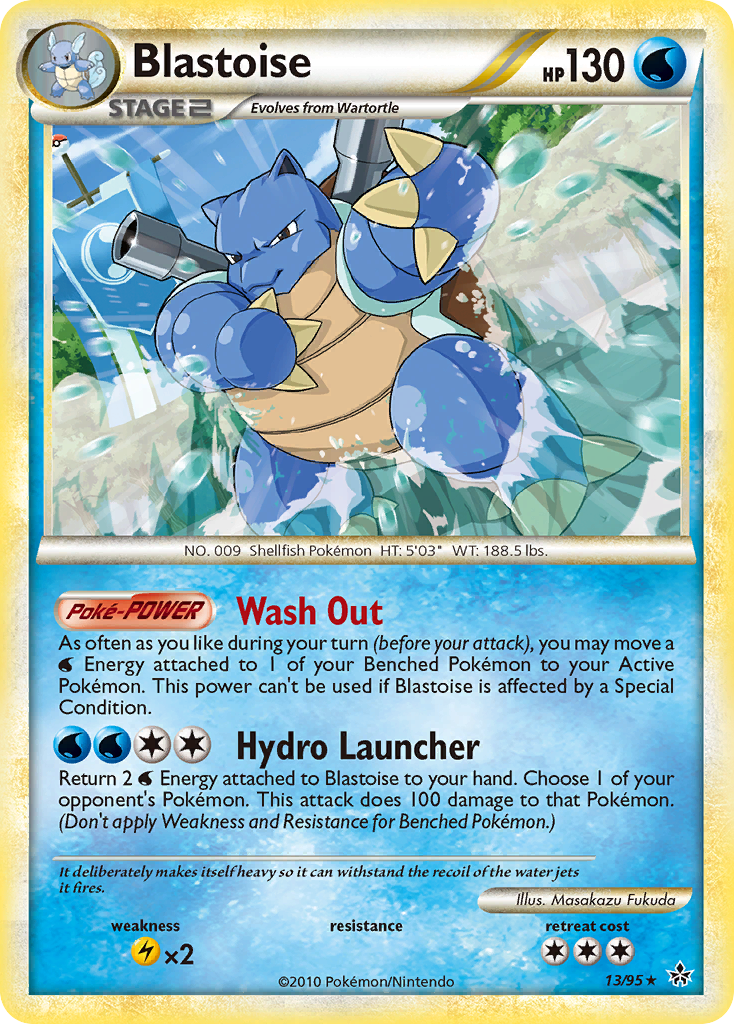 Blastoise (13/95) [HeartGold & SoulSilver: Unleashed] | Galaxy Games LLC