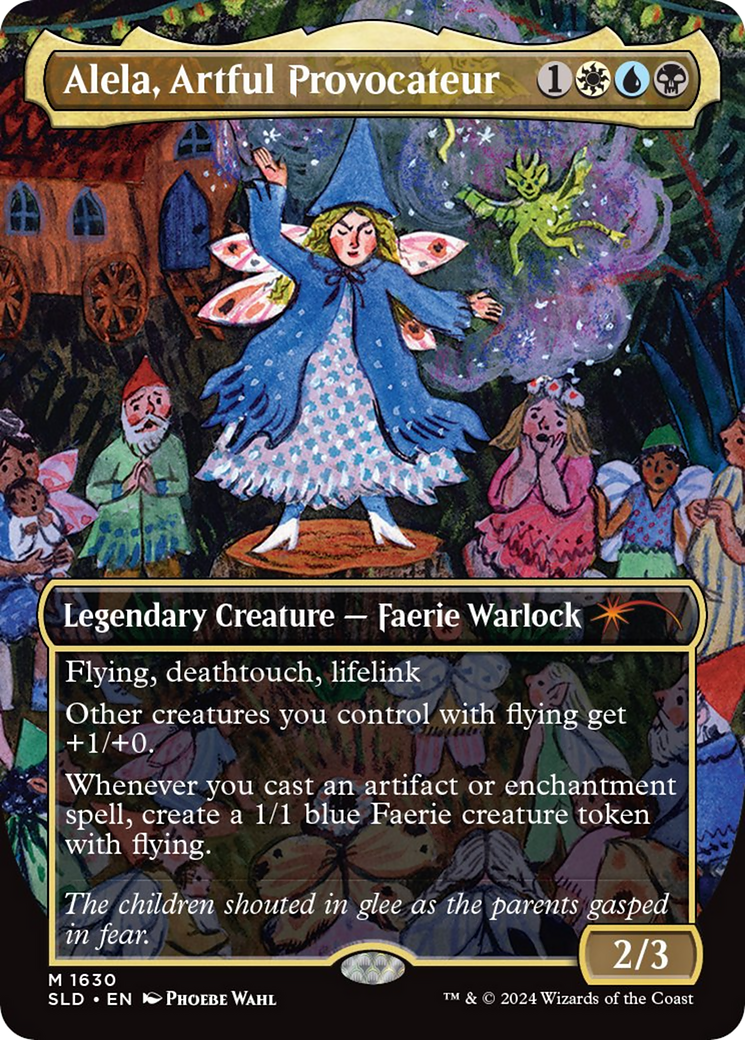 Alela, Artful Provocateur (1630) (Rainbow Foil) [Secret Lair Drop Series] | Galaxy Games LLC