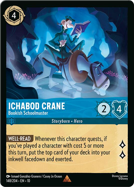Ichabod Crane - Bookish Schoolmaster (148/204) [Whispers in the Well] | Galaxy Games LLC