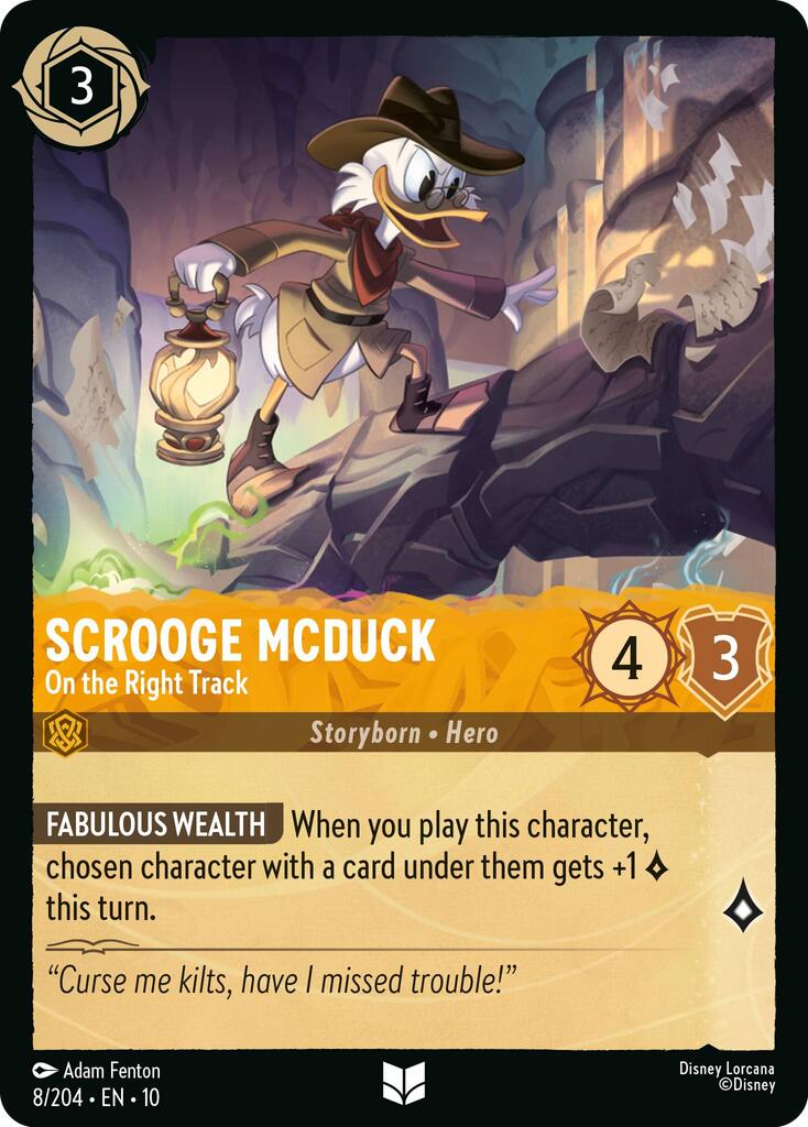 Scrooge McDuck - On the Right Track (8/204) [Whispers in the Well] | Galaxy Games LLC