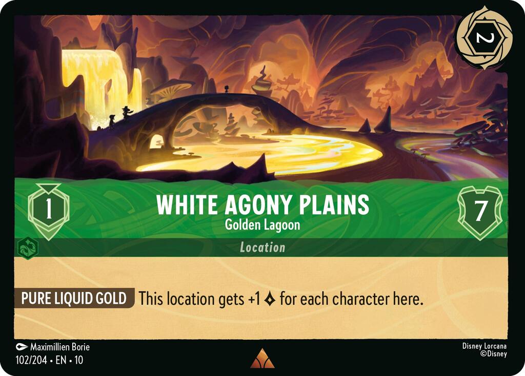 White Agony Plains - Golden Lagoon (102/204) [Whispers in the Well] | Galaxy Games LLC