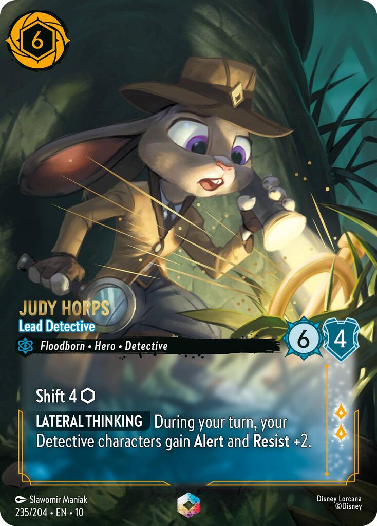 Judy Hopps - Lead Detective (Enchanted) (235/204) [Whispers in the Well] | Galaxy Games LLC