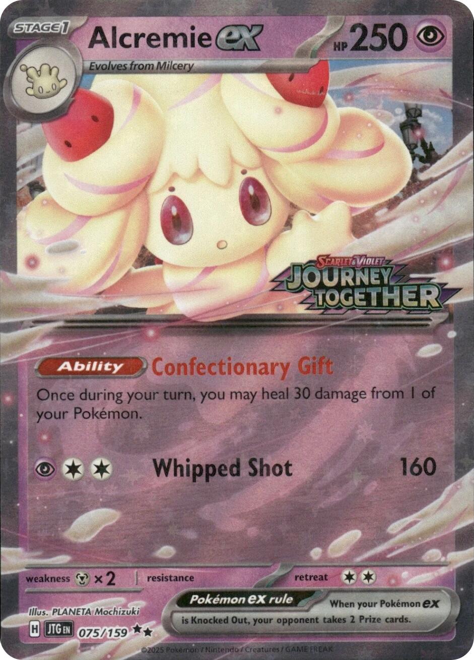 Alcremie ex (075/159) (Journey Together Stamped) [Miscellaneous Cards] | Galaxy Games LLC