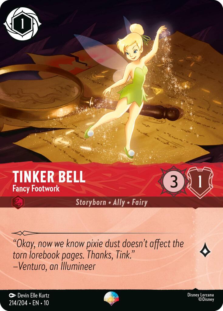 Tinker Bell - Fancy Footwork (Epic) (214/204) [Whispers in the Well] | Galaxy Games LLC