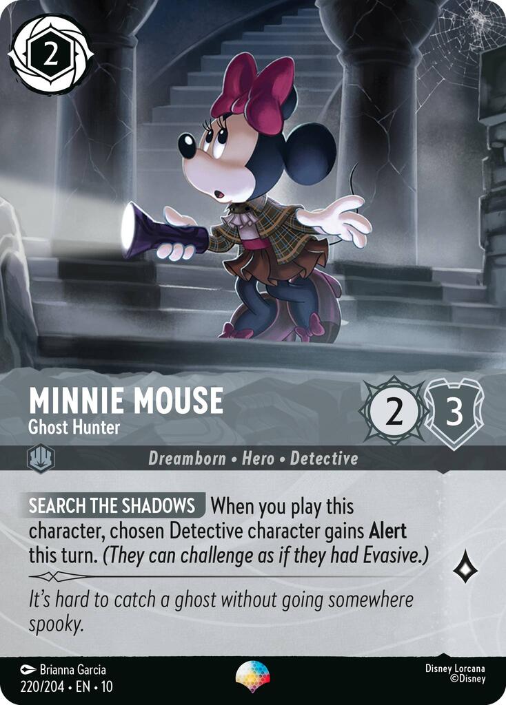 Minnie Mouse - Ghost Hunter (Epic) (220/204) [Whispers in the Well] | Galaxy Games LLC