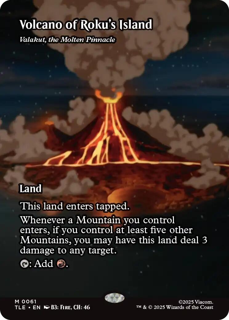 Volcano of Roku's Island - Valakut, the Molten Pinnacle [Avatar: The Last Airbender: Eternal-Legal] | Galaxy Games LLC