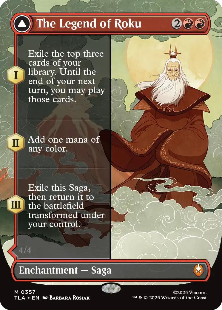 The Legend of Roku (Borderless) [Avatar: The Last Airbender] | Galaxy Games LLC