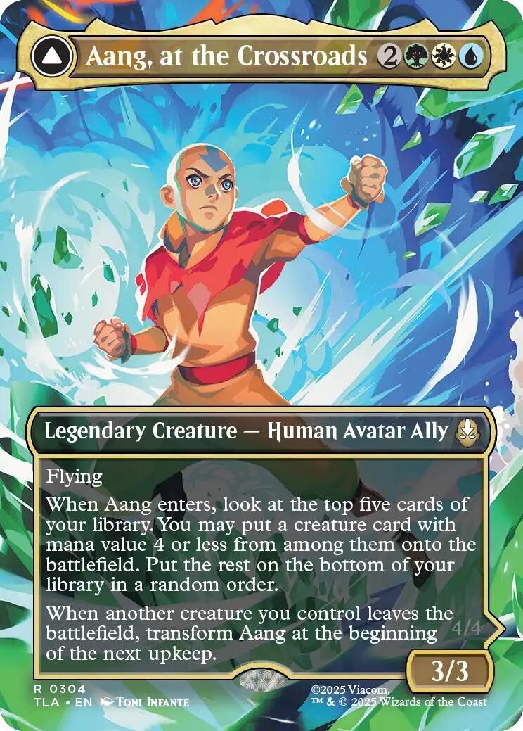 Aang, at the Crossroads (Borderless) [Avatar: The Last Airbender] | Galaxy Games LLC
