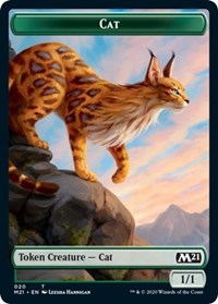 Cat (020) // Dog Double-Sided Token [Core Set 2021 Tokens] | Galaxy Games LLC