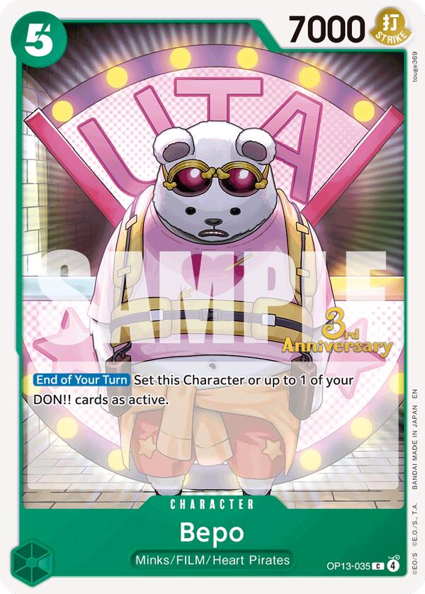 Bepo [Carrying On His Will: 3rd Anniversary Tournament Cards] | Galaxy Games LLC