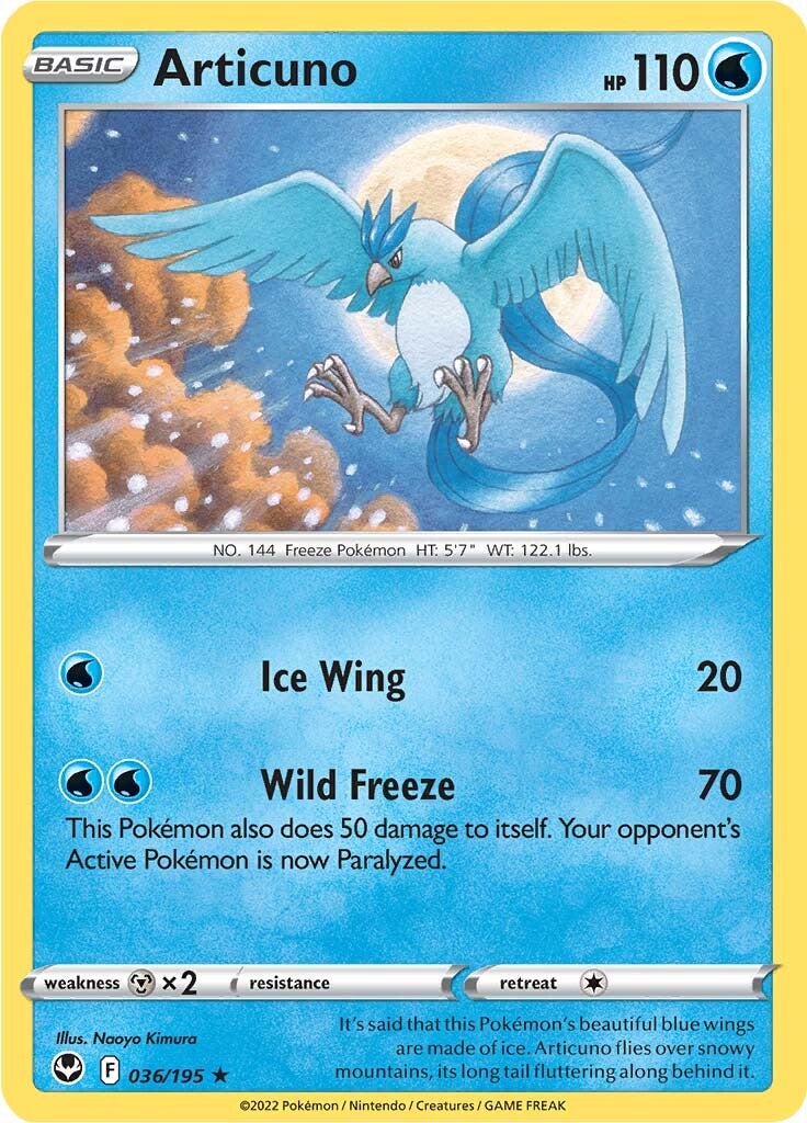 Articuno (036/195) [Sword & Shield: Silver Tempest] | Galaxy Games LLC