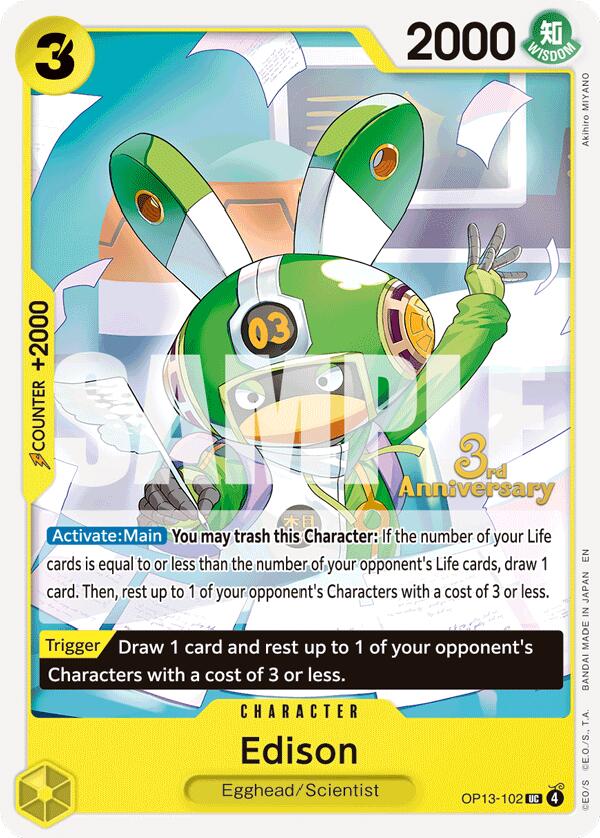Edison [Carrying On His Will: 3rd Anniversary Tournament Cards] | Galaxy Games LLC