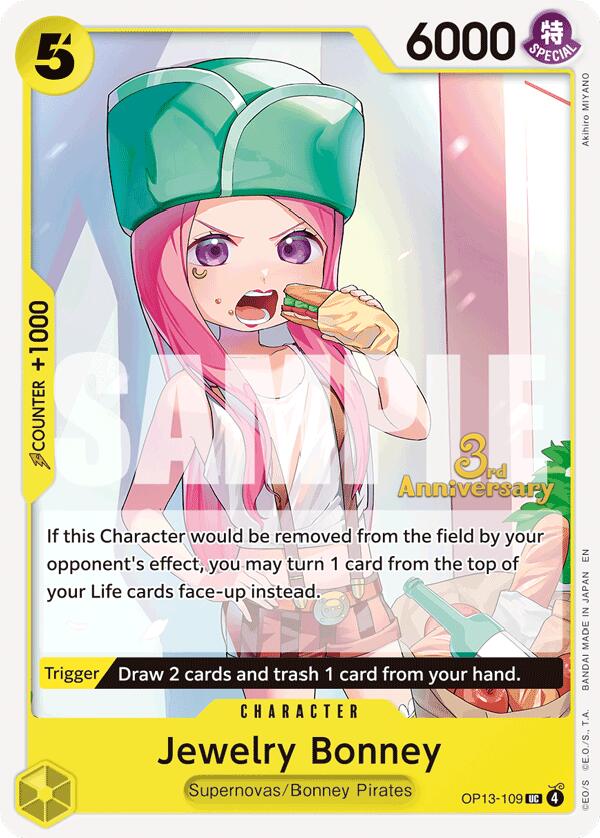 Jewelry Bonney [Carrying On His Will: 3rd Anniversary Tournament Cards] | Galaxy Games LLC