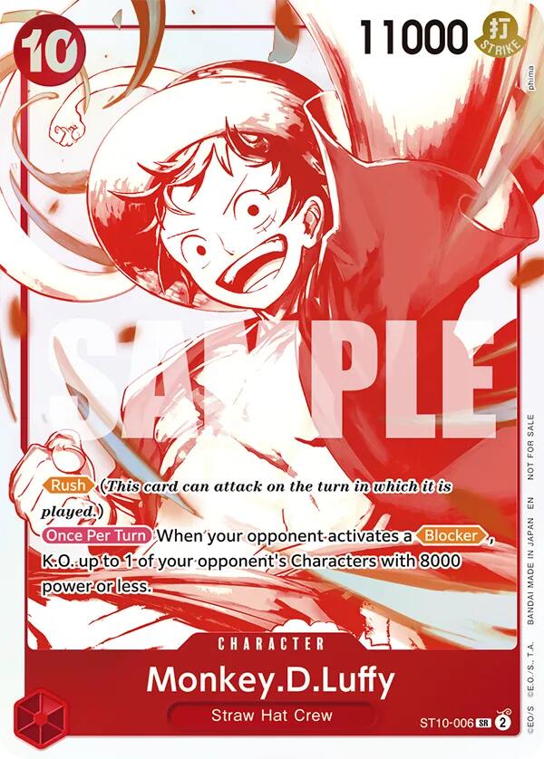 Monkey.D.Luffy (ST10-006) (3rd Anniversary Treasure Campaign Pack) [One Piece Promotion Cards] | Galaxy Games LLC
