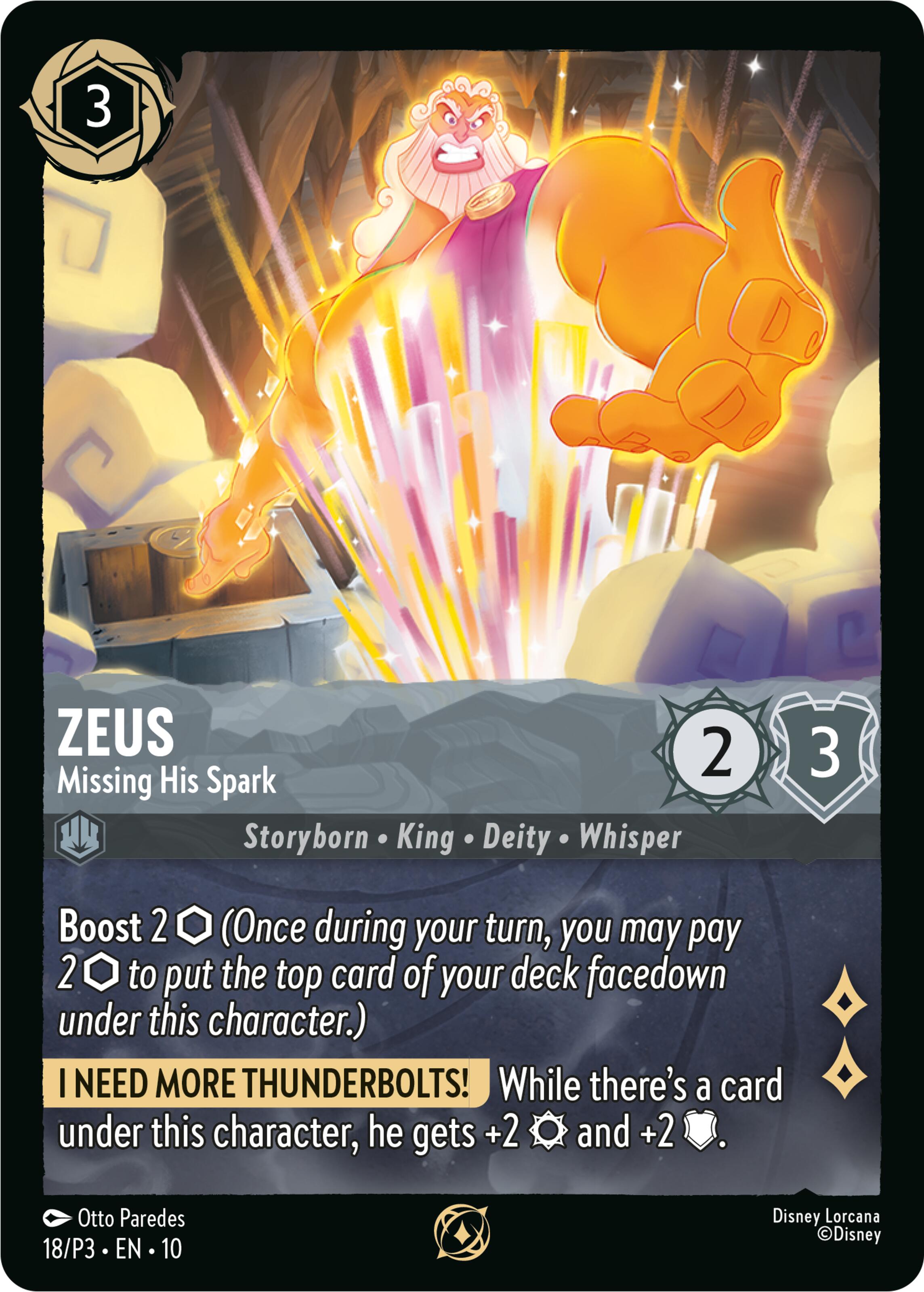 Zeus - Missing His Spark (18) [Promo Cards] | Galaxy Games LLC