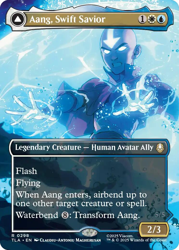 Aang, Swift Savior (298) (Borderless) [Avatar: The Last Airbender] | Galaxy Games LLC