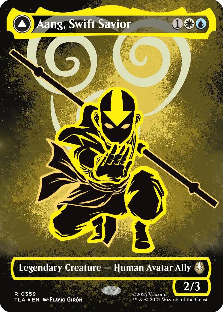 Aang, Swift Savior (359) (Borderless) [Avatar: The Last Airbender] | Galaxy Games LLC