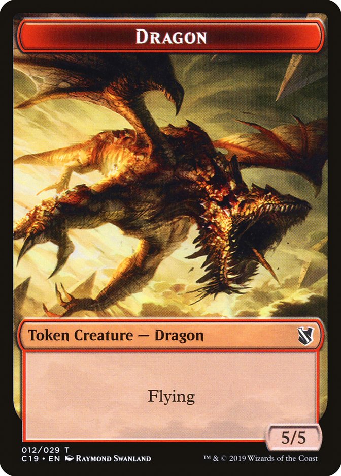 Heart-Piercer Manticore // Dragon Double-Sided Token [Commander 2019 Tokens] | Galaxy Games LLC