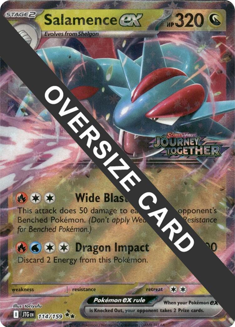 Salamence ex (114/159) (Jumbo Card) [Scarlet & Violet: Journey Together] | Galaxy Games LLC