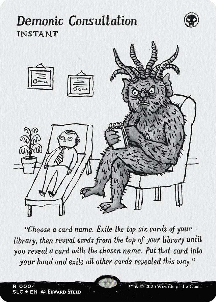 Demonic Consultation (Halo Foil) [Secret Lair Countdown Kit] | Galaxy Games LLC