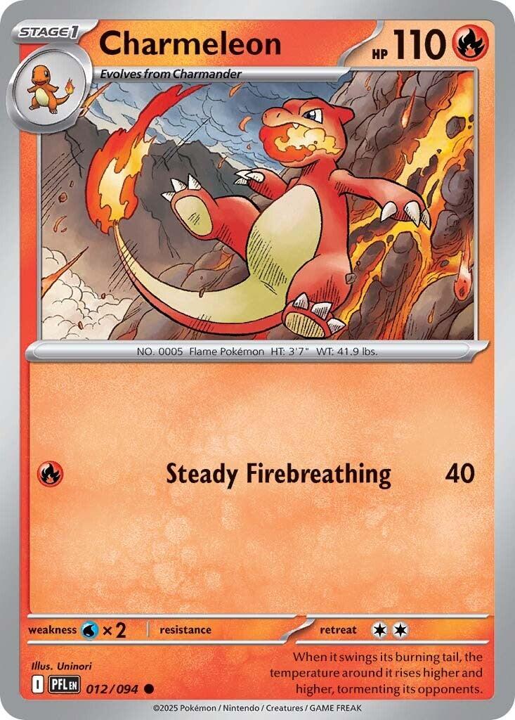 Charmeleon (012/094) [Mega Evolution: Phantasmal Flames] | Galaxy Games LLC