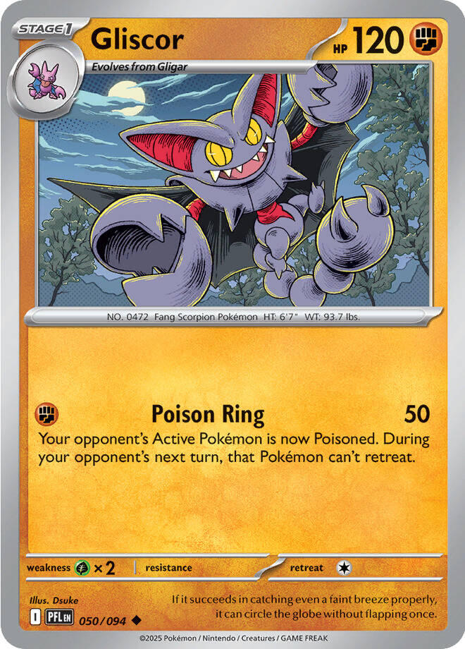 Gliscor (050/094) [Mega Evolution: Phantasmal Flames] | Galaxy Games LLC
