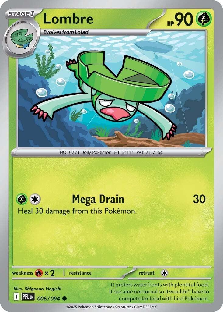 Lombre (006/094) [Mega Evolution: Phantasmal Flames] | Galaxy Games LLC