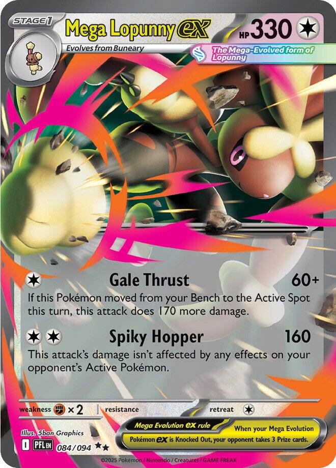 Mega Lopunny ex (084/094) [Mega Evolution: Phantasmal Flames] | Galaxy Games LLC