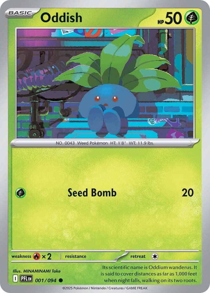 Oddish (001/094) [Mega Evolution: Phantasmal Flames] | Galaxy Games LLC