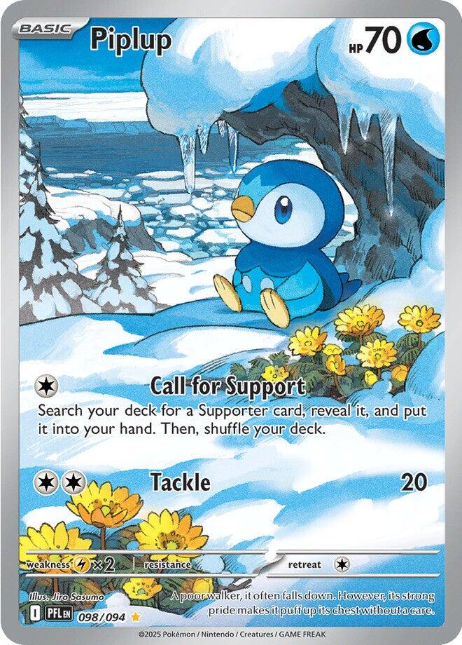 Piplup (098/094) [Mega Evolution: Phantasmal Flames] | Galaxy Games LLC