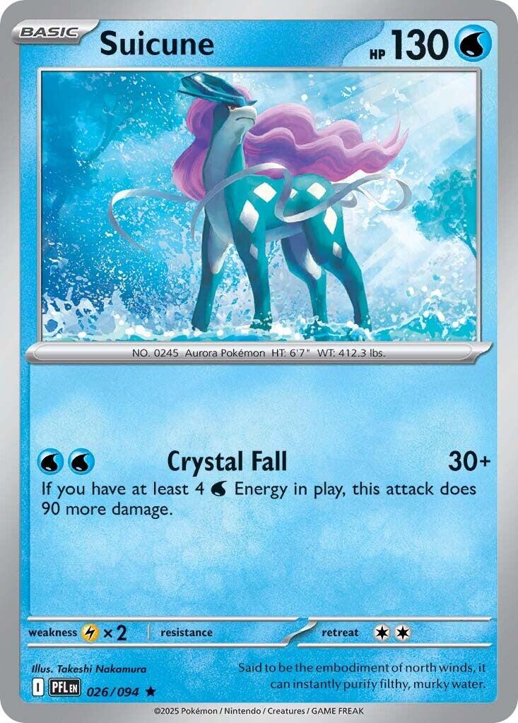Suicune (026/094) [Mega Evolution: Phantasmal Flames] | Galaxy Games LLC