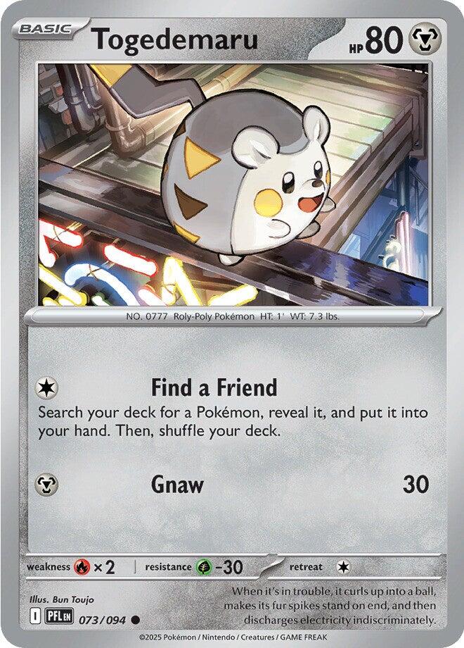 Togedemaru (073/094) [Mega Evolution: Phantasmal Flames] | Galaxy Games LLC