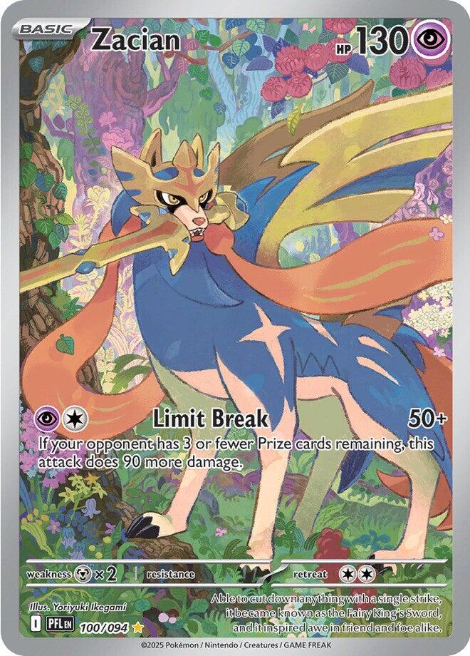 Zacian (100/094) [Mega Evolution: Phantasmal Flames] | Galaxy Games LLC