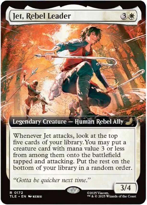 Jet, Rebel Leader (Extended Art) [Avatar: The Last Airbender: Eternal-Legal] | Galaxy Games LLC