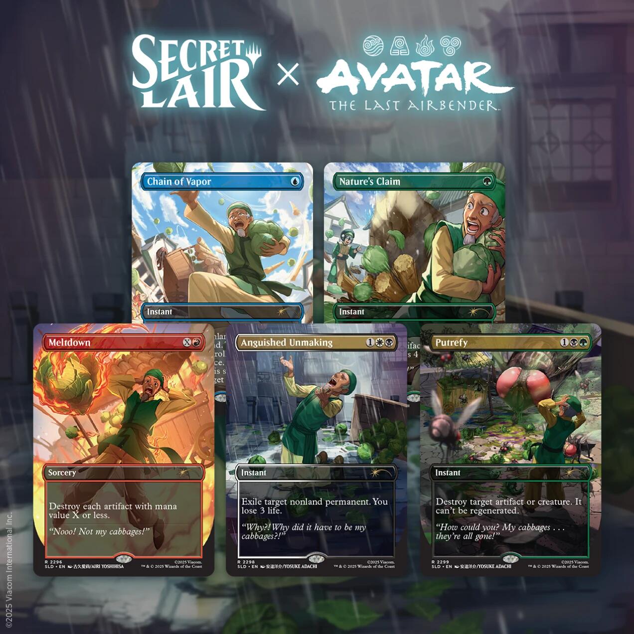 Secret Lair: Drop Series - Avatar: The Last Airbender: My Cabbages! (Non-Foil Edition) | Galaxy Games LLC