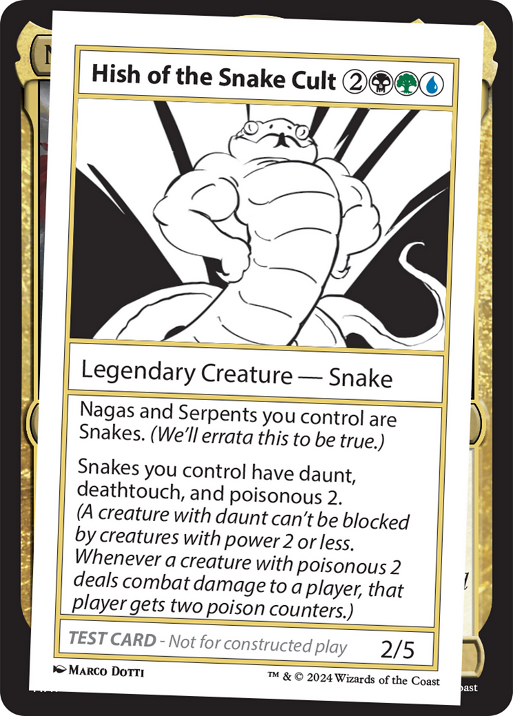 Hish of the Snake Cult [Mystery Booster 2 Playtest Cards] | Galaxy Games LLC