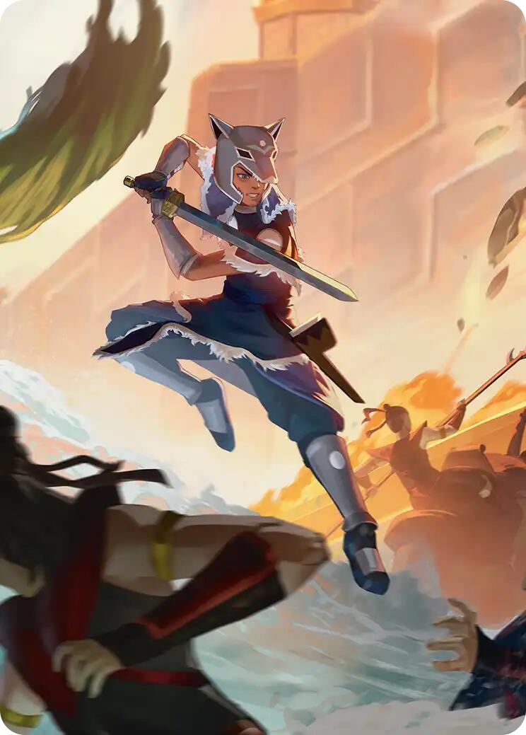 Sokka's Charge Art Card [Avatar: The Last Airbender Art Series] | Galaxy Games LLC