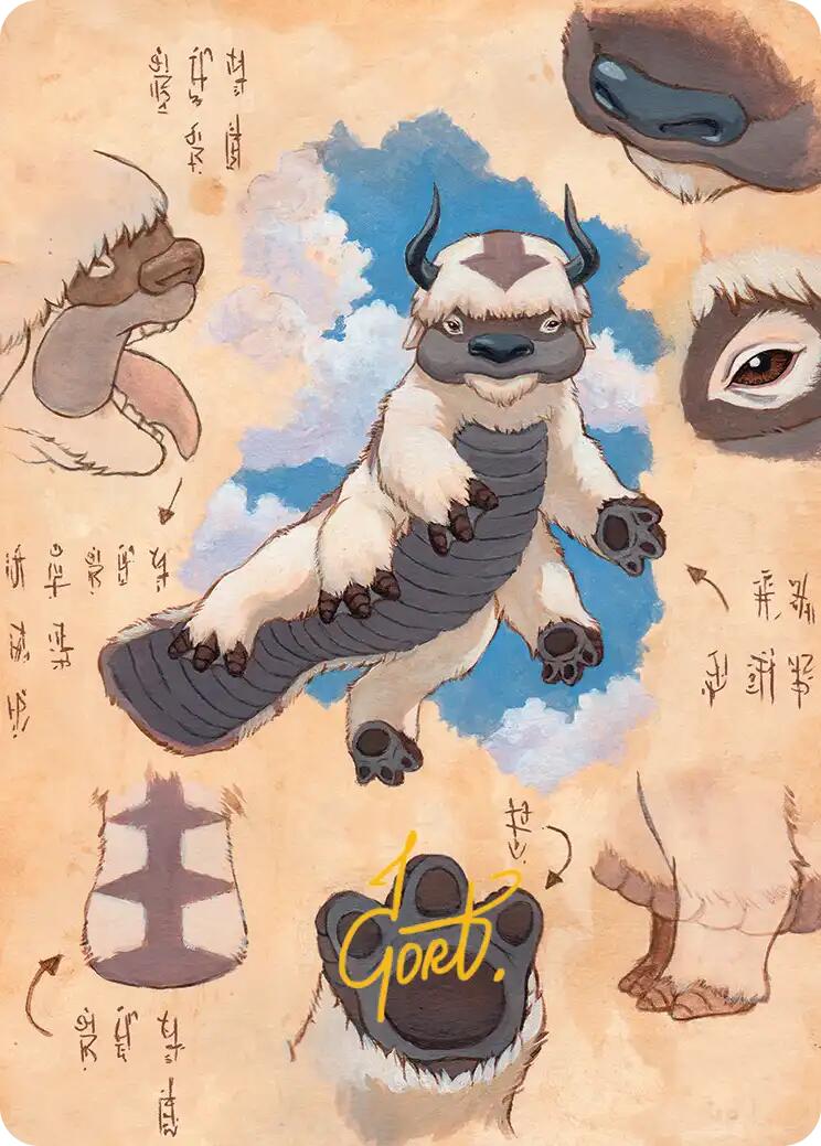 Appa, Steadfast Guardian Art Card (Gold-Stamped Signature) [Avatar: The Last Airbender Art Series] | Galaxy Games LLC