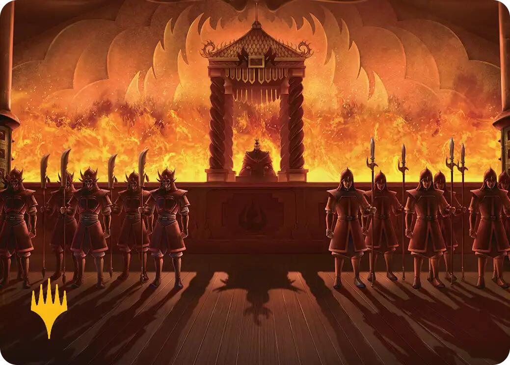 Fire Lord Ozai Art Card (Gold-Stamped Planeswalker Symbol) [Avatar: The Last Airbender Art Series] | Galaxy Games LLC