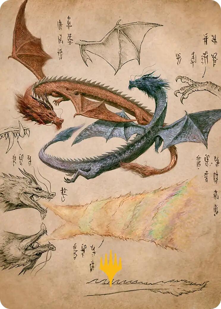 Ran and Shaw Art Card (Gold-Stamped Planeswalker Symbol) [Avatar: The Last Airbender Art Series] | Galaxy Games LLC