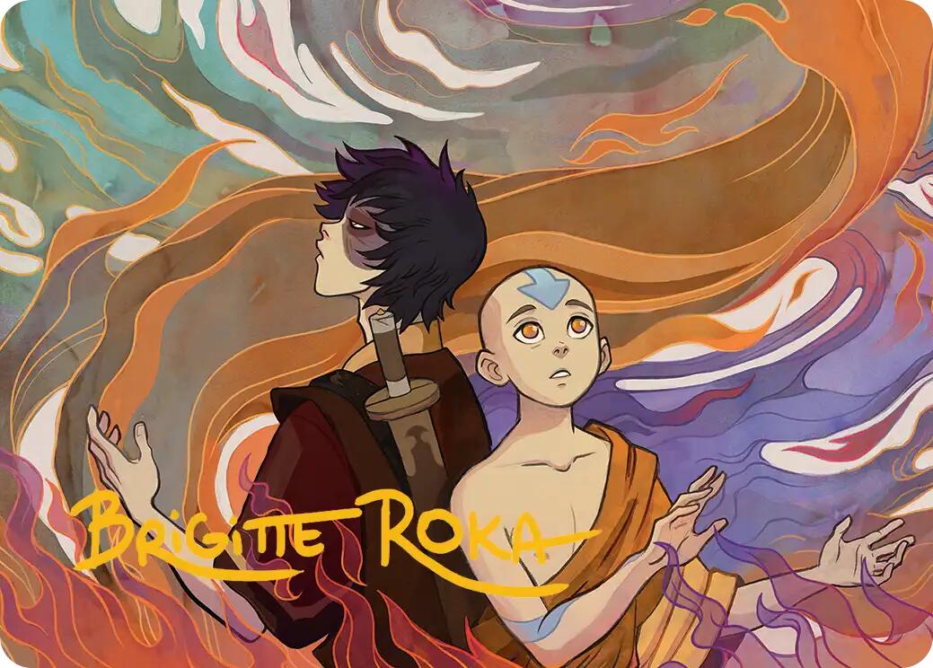 Fated Firepower Art Card (Gold-Stamped Signature) [Avatar: The Last Airbender Art Series] | Galaxy Games LLC