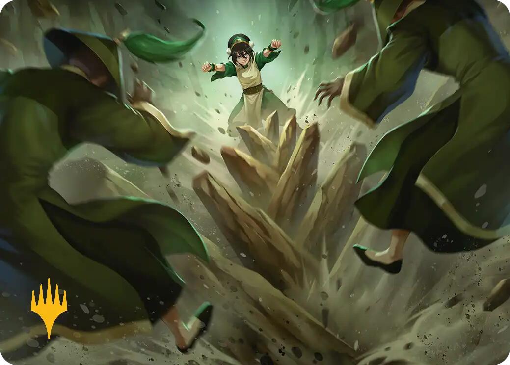 Rockalanche Art Card (Gold-Stamped Planeswalker Symbol) [Avatar: The Last Airbender Art Series] | Galaxy Games LLC