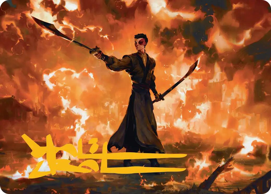 Zuko, Conflicted Art Card (Gold-Stamped Signature) [Avatar: The Last Airbender Art Series] | Galaxy Games LLC