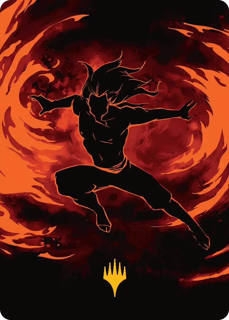 Ozai, the Phoenix King Art Card (Gold-Stamped Planeswalker Symbol) [Avatar: The Last Airbender Art Series] | Galaxy Games LLC