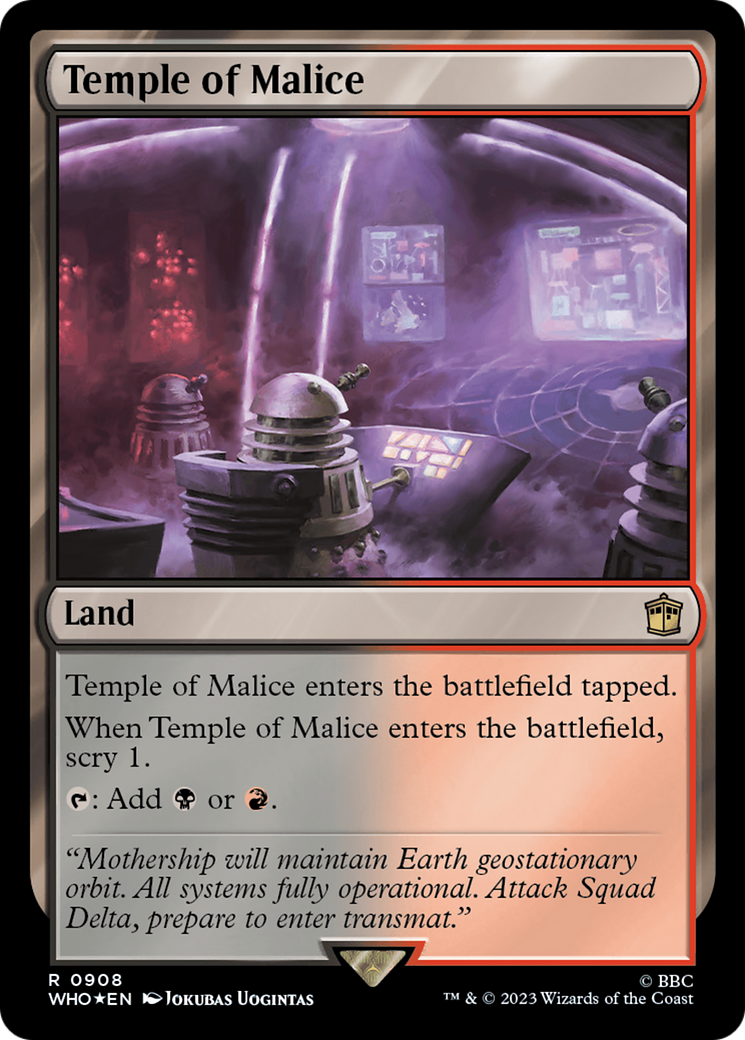 Temple of Malice (Surge Foil) [Doctor Who] | Galaxy Games LLC