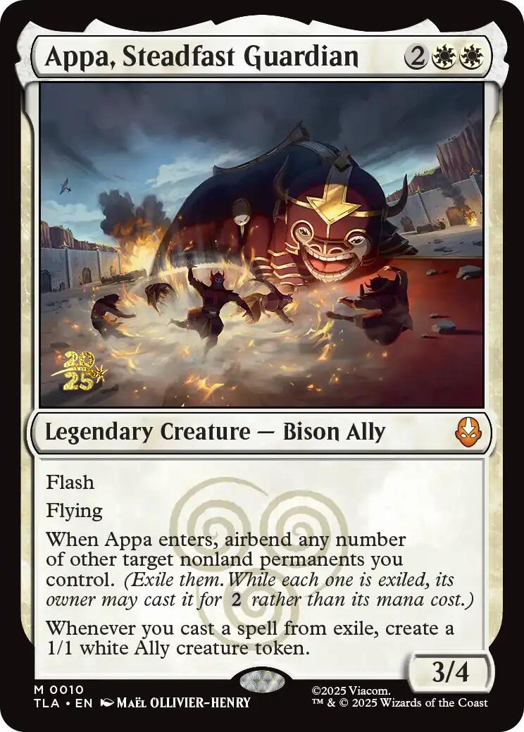 Appa, Steadfast Guardian [Avatar: The Last Airbender Prerelease Cards] | Galaxy Games LLC