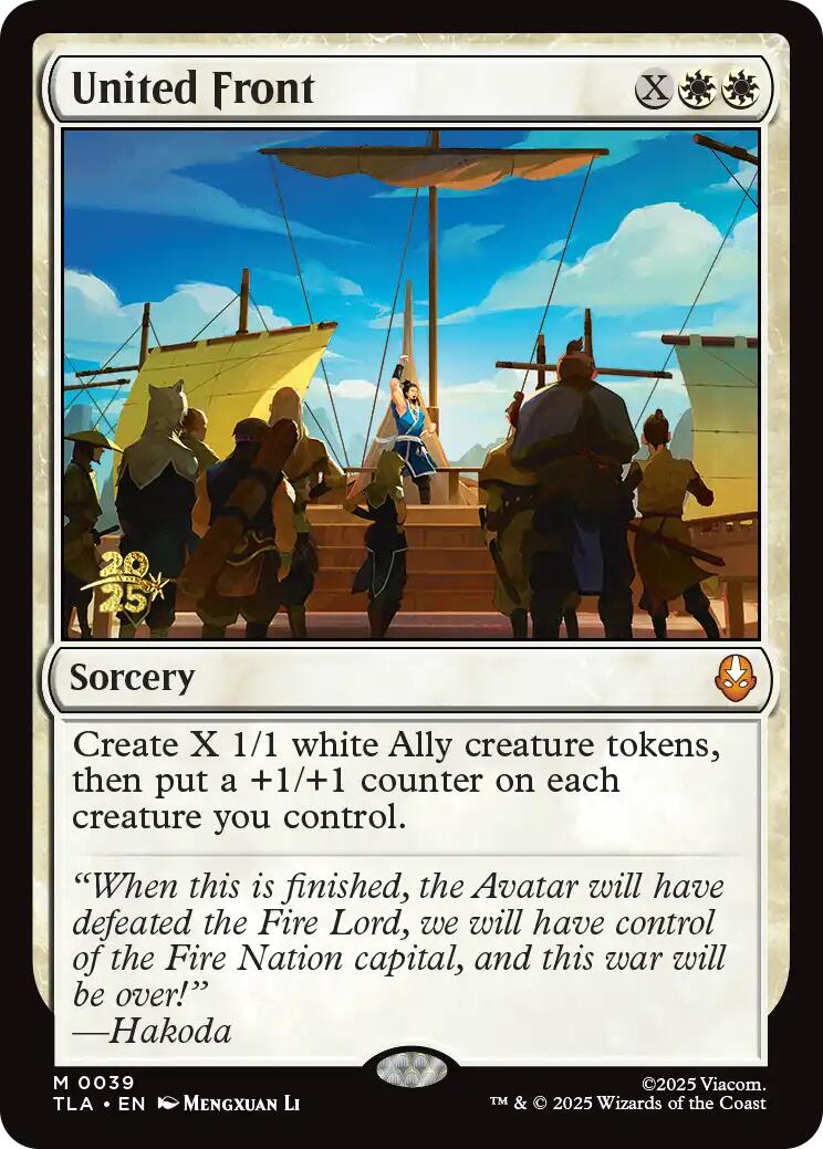 United Front [Avatar: The Last Airbender Prerelease Cards] | Galaxy Games LLC