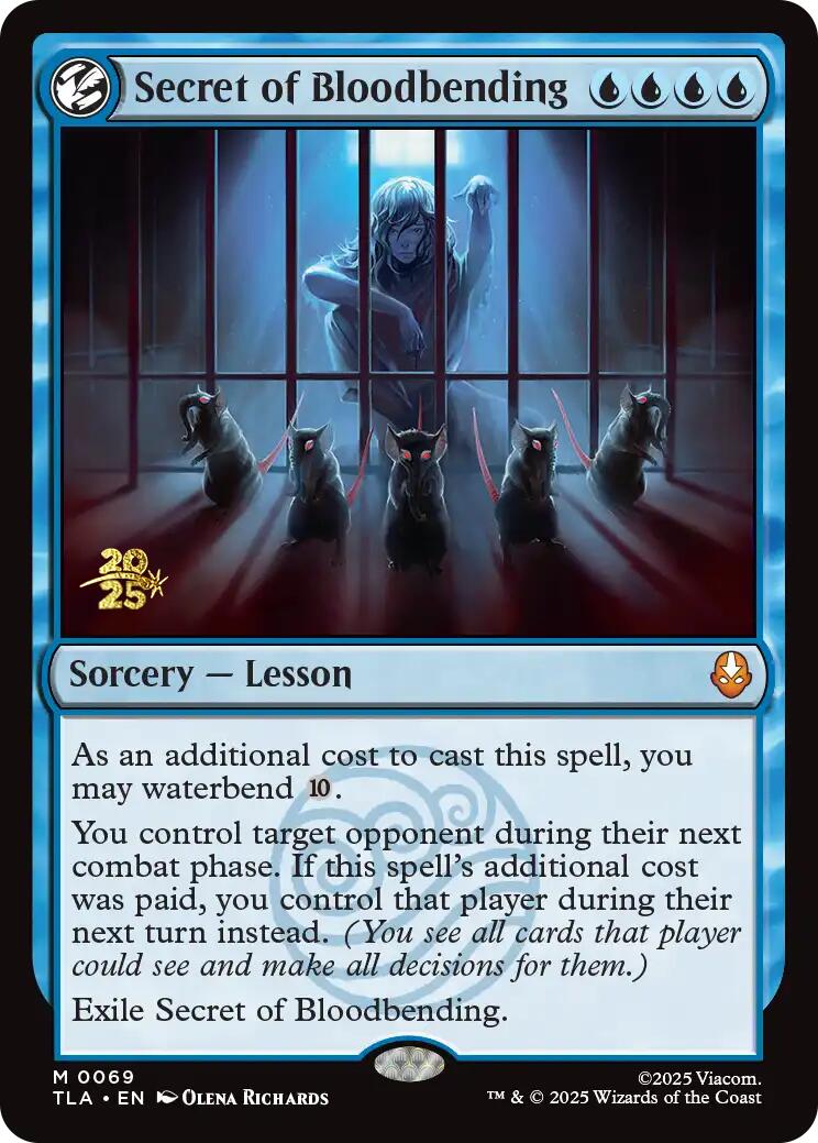 Secret of Bloodbending [Avatar: The Last Airbender Prerelease Cards] | Galaxy Games LLC
