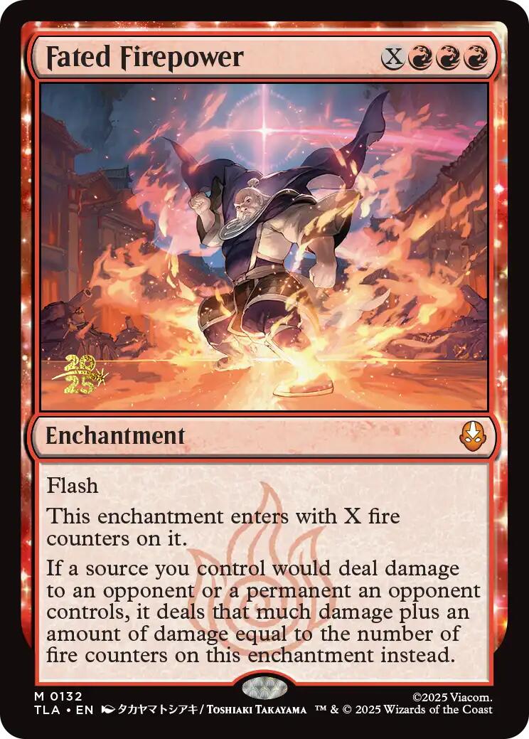 Fated Firepower [Avatar: The Last Airbender Prerelease Cards] | Galaxy Games LLC